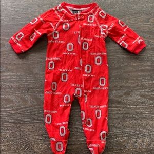 Ohio State fleece pajamas - 3 months